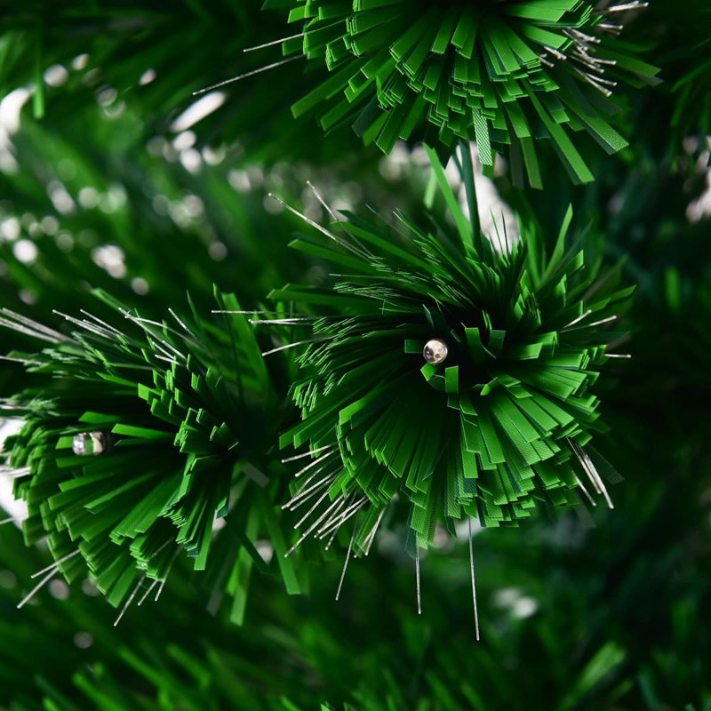 Lighted Artificial Fir Christmas Tree, 150cm H x 84cm W x 84cm D