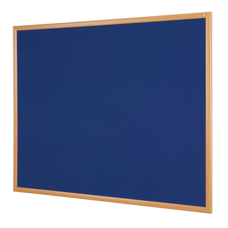 Wall Mounted Bulletin Board, Blue, 60 cm H x 90 cm W