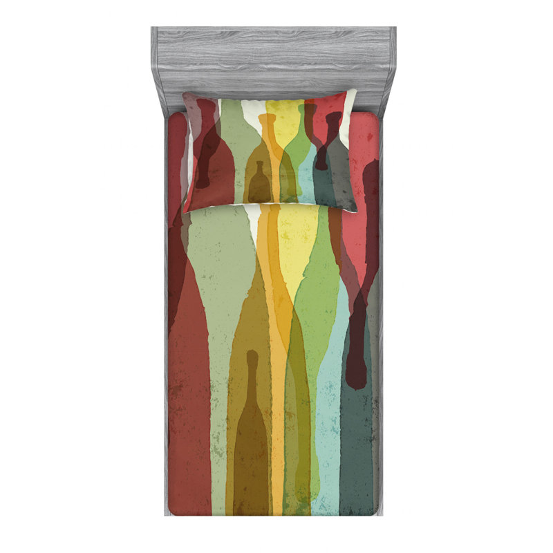 Microfiber Sheet Set, Twin Sheet Set with Fitted Sheet