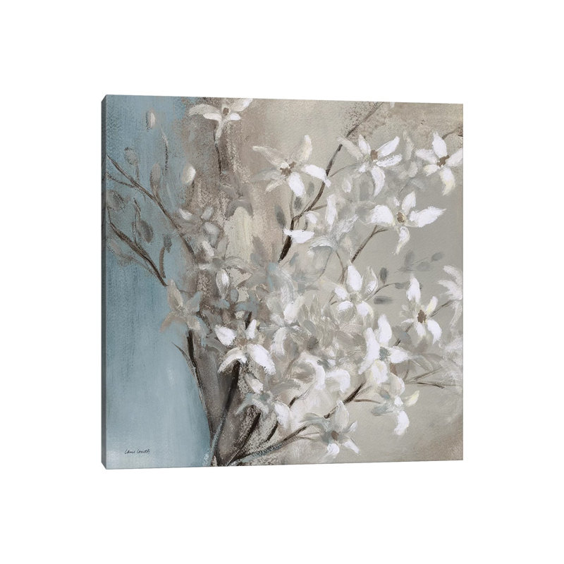 Misty Orchids (Blue) II by Lanie Loreth - Wrapped Canvas Painting, 93.98 cm H x 93.98 cm W x 1.91 cm D