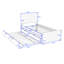 Sterns Twin Wooden Platform Bed with Trundle-791209674