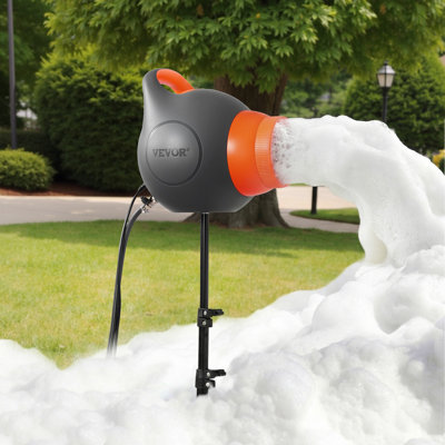 Foam Machine, 115 W Party Foam Cannon, Portable Foam Maker with a Tripod Stand, Powerful Foam Party Machine, for Backyard, Pool, Outdoor Events, Birthdays, Celebrations and Party, Grey & Orange