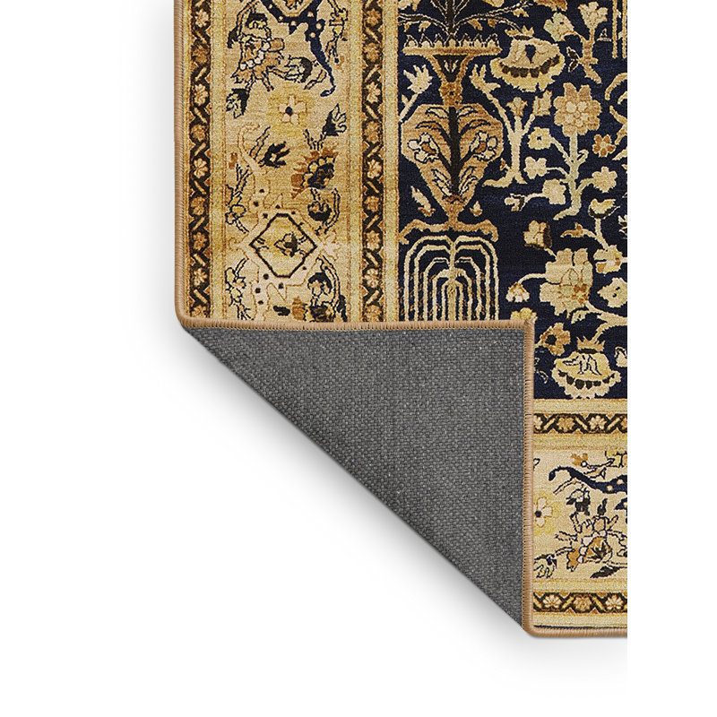 Tapis oriental beige / noir, Rectangle 7 pi x 9 pi