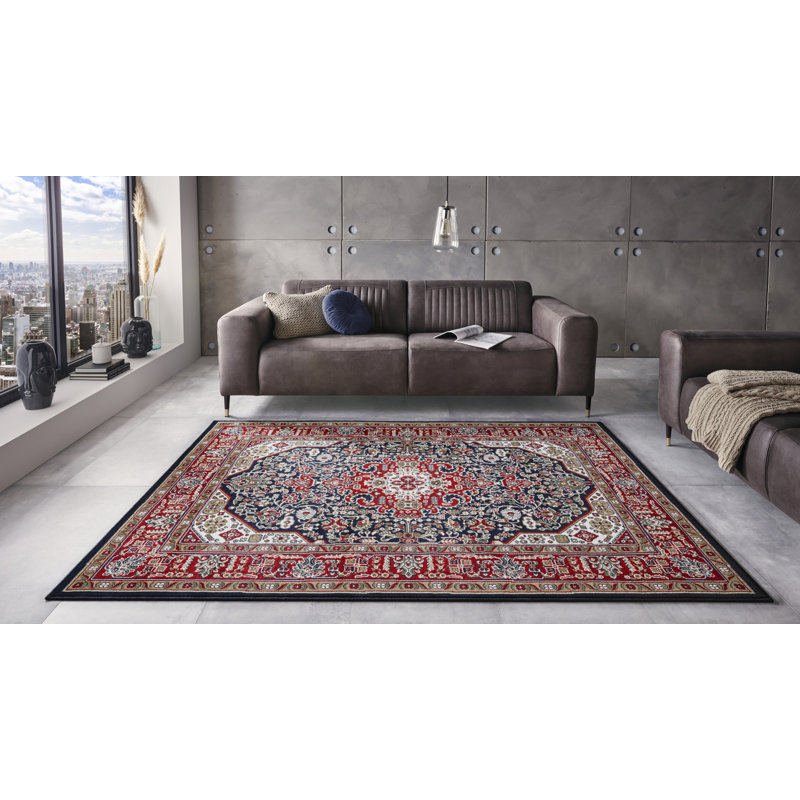 Skazar Isfahan Navy Rug, Rectangle 160 x 230cm