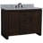 48'' Single Bathroom Vanity with White Marble Top