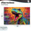 Plaque murale colorée T-Rex avec éclaboussures, design by Creative Studio-1220259520