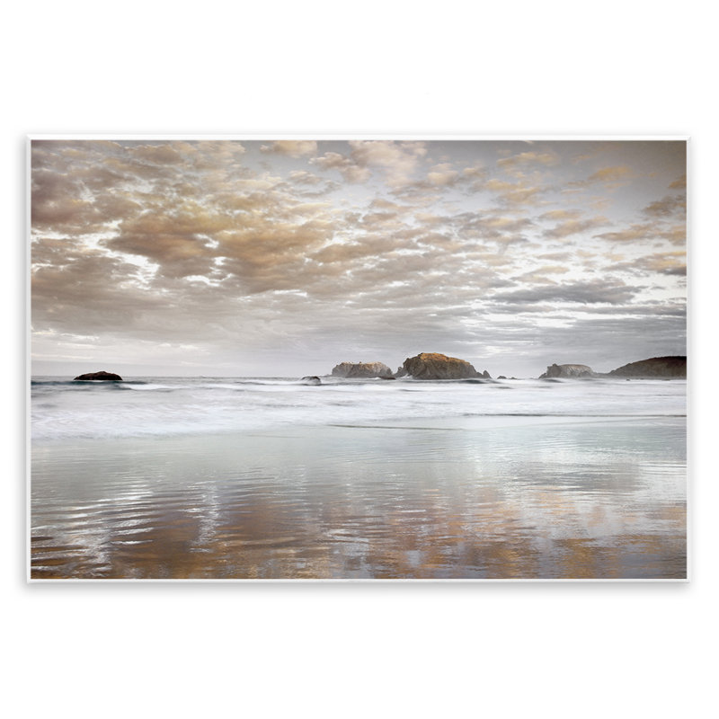 Sunrise Reflections Seascape, plaque murale, design par Dennis Frates, H 10 po x l 15 po