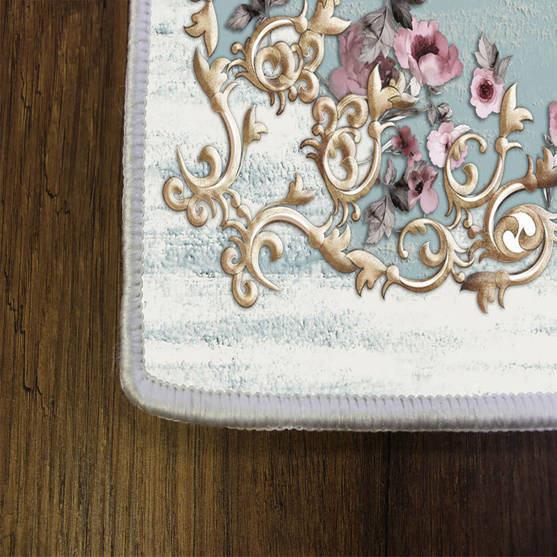 Elegant Hall Carpet, 31.5 x 78.7 inches | 100% Polyester, 0.4 inch Pile Height | Antibacterial, Non-Slip PVC Felt Dot Underside | Machine Washable, Durable Woven Design | Perfect for Entryways & Living Spaces