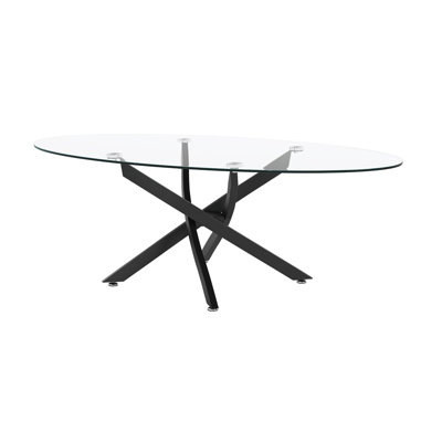 39.37" OVAL Coffee Table with metal Legs