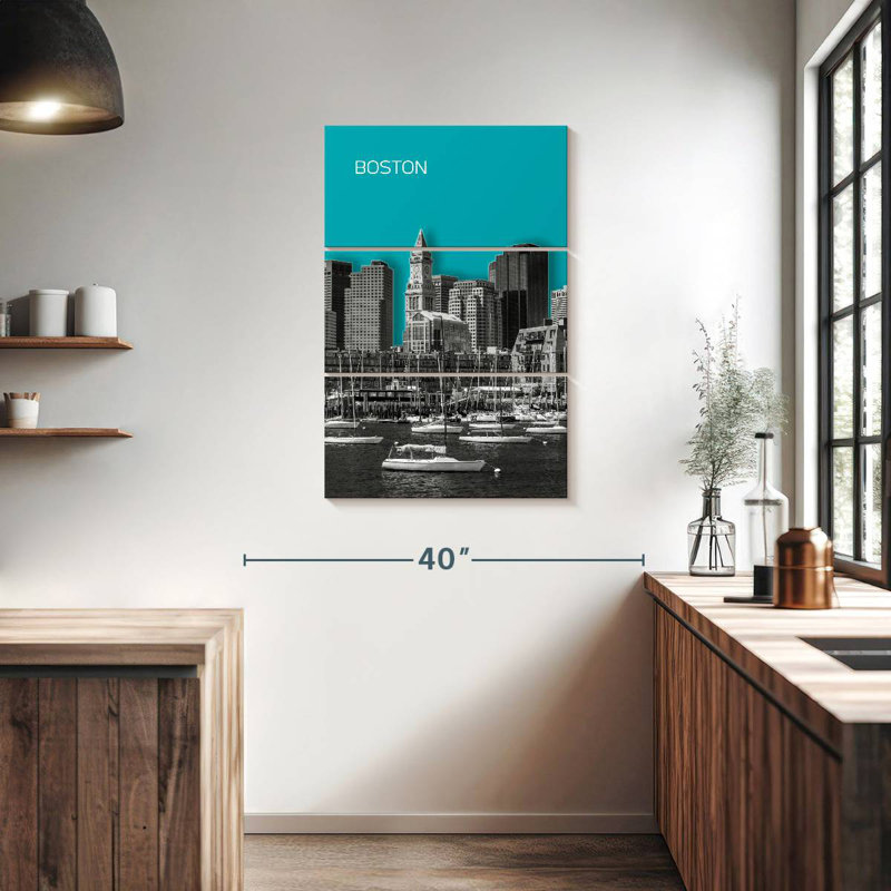 Horizon moderne de Sirci à Boston, H 38 po x l 24 po