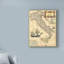 «Italy Map» par Vision Studio - impression sur toile tendue-33522714