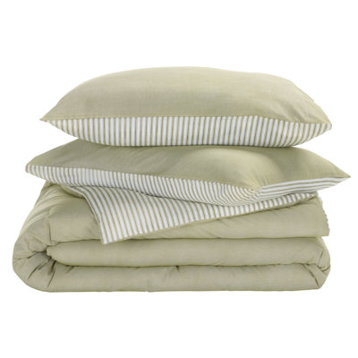 Stripe Reversable Comforter Set