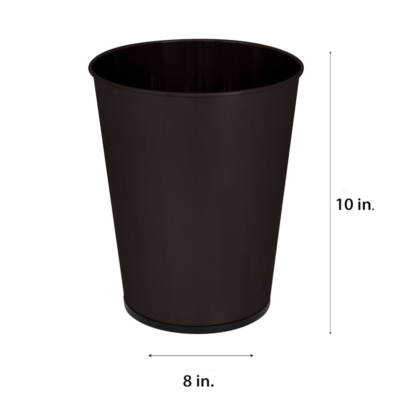 Bronze Stainless Steel Compact Waste Basket