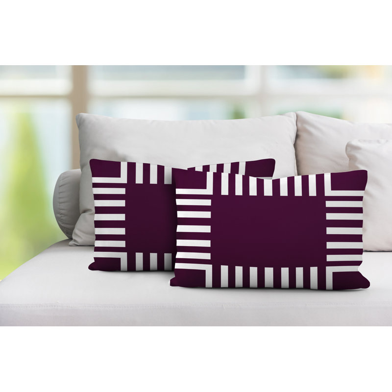  Coussin décoratif intérieur / extérieur sans ajout décoratif, Mauve