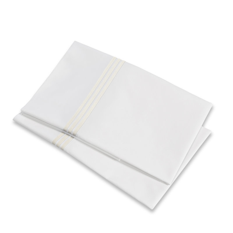 Platinum Pillow Case, King Pillowcase, White/Ivory