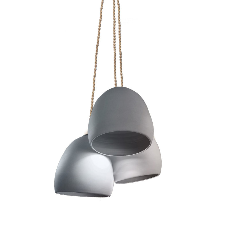 Clay 3 - Light Pendant, 104" H, Ship Rope, No Bulb