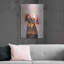 Art mural en métal luxueux «Flower Crown Dachshund» par Furbaby Affiliates-57055028