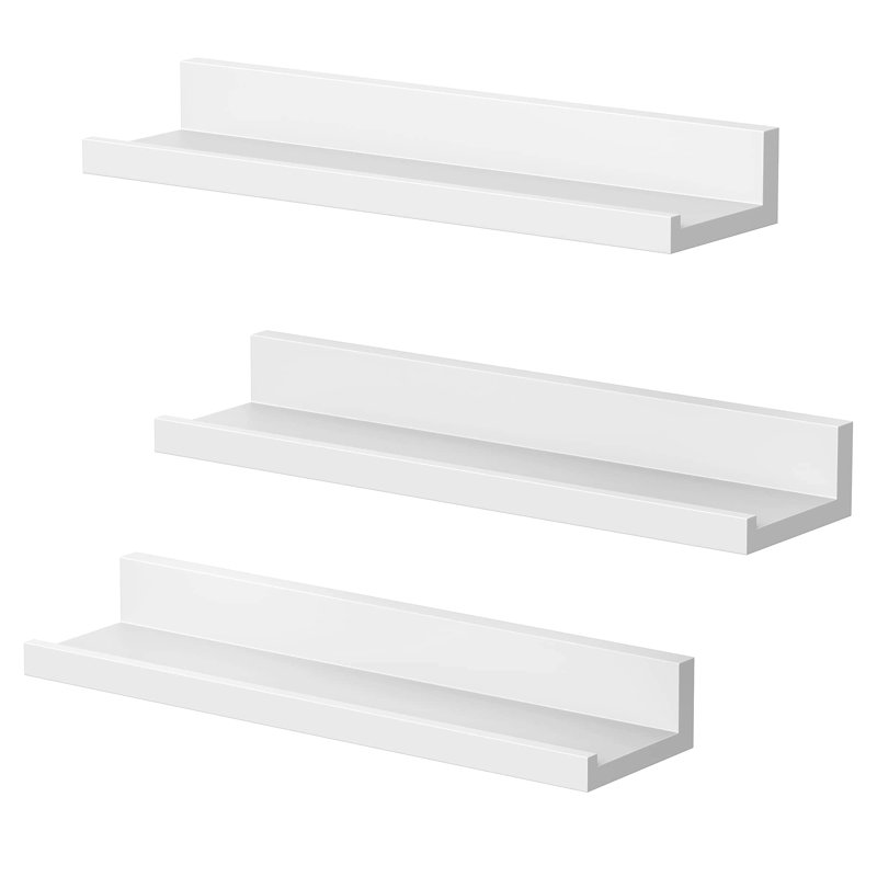 Ifeanyi 3 Piece Picture Ledge Wall Shelf, White