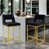 Black Seat/ Gold Frame