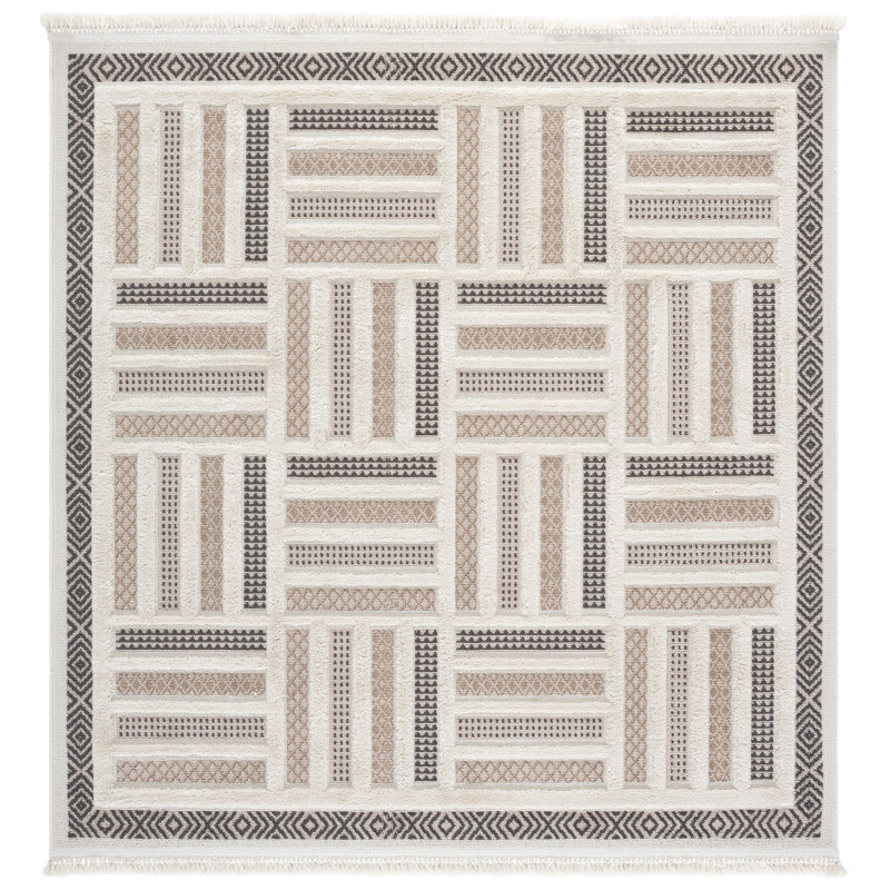 Tapis à motif géométrique Urban Performance, Carré 6 pi 7 po