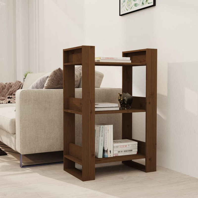 Jaiden-James 91cm H Solid Wood Etagere Bookcase, White, 60cm H x 35cm W x 91cm D