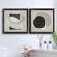 Moderniste Neutre III, ensemble de 2 reproductions d'art sur toile encadrées-1143163486-1143163480