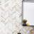 Bond Tile Mogo 2" x 5" Herringbone Mosaic Wall Tile-55658976