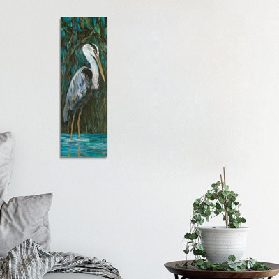 Majestic Heron 1 Piece Wrapped Canvas Painting