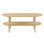 Modway Torus Oval Coffee Table with Rattan Shelf