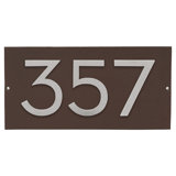 Floating 1-Line Wall Address Plaque
