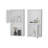 2 Bathroom Medicine Cabinets With Open Shelf-421558621