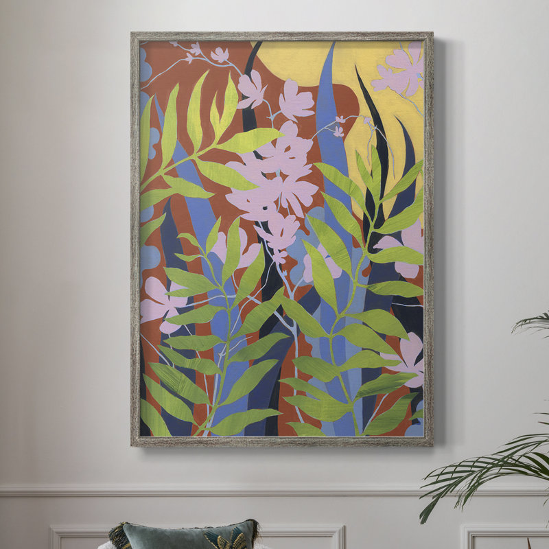 «Bold Bright & Wild I», reproduction encadrée - bois massif, H 21 po x l 17 po