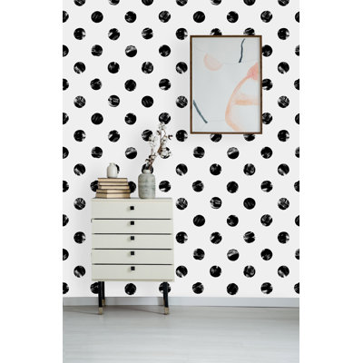 Peel & Stick Polka Dots Wall Mural