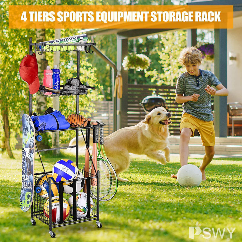 Support de sport en acier multi-usage autoportant