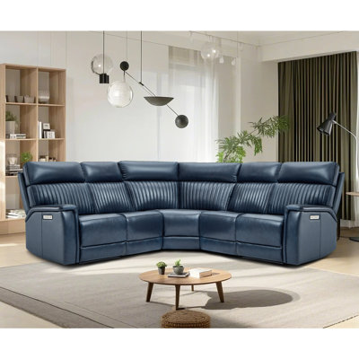5 pièces, 2 fauteuils inclinables modulaires en cuir inclinables, appui-tête électrique et lombaire