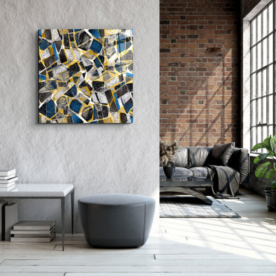 Elegant Decorative Tempered Glass Painting, 40 x 40 Inches | 100% Tempered Glass, Thickness: 0.16 Inches | UV Printing for Vibrant Colors & Durability | Perfect for Home Decor & Art Enthusiasts