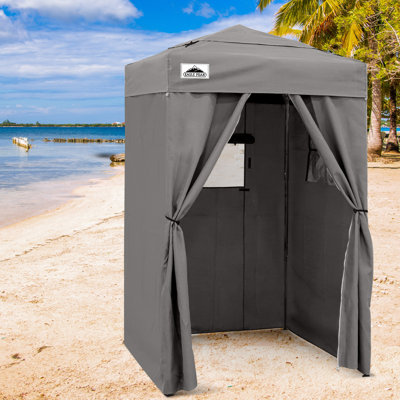Flex Ultra Compact 4 Ft. W x 4 Ft. Metal Pop-Up Vented Top Changing Room Canopy