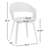 Lowell Bentwood Upholstered Dining Chair with Curved Backrest in Mid-Century Modern Style-1962331052