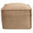 Handwoven Jute Pouf with Flanged Edges