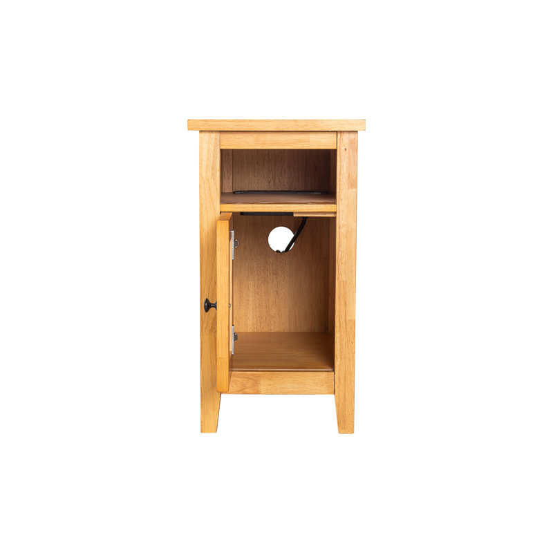 30cm W Rubberwood Bedside Table