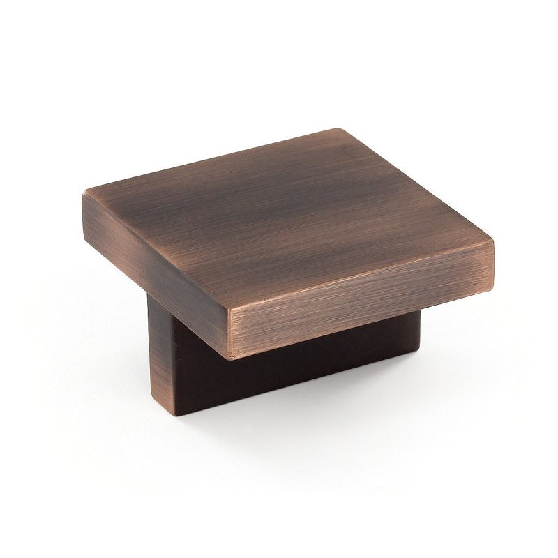 Expression Square Knob, Brushed Oil-Rubbed Bronze
