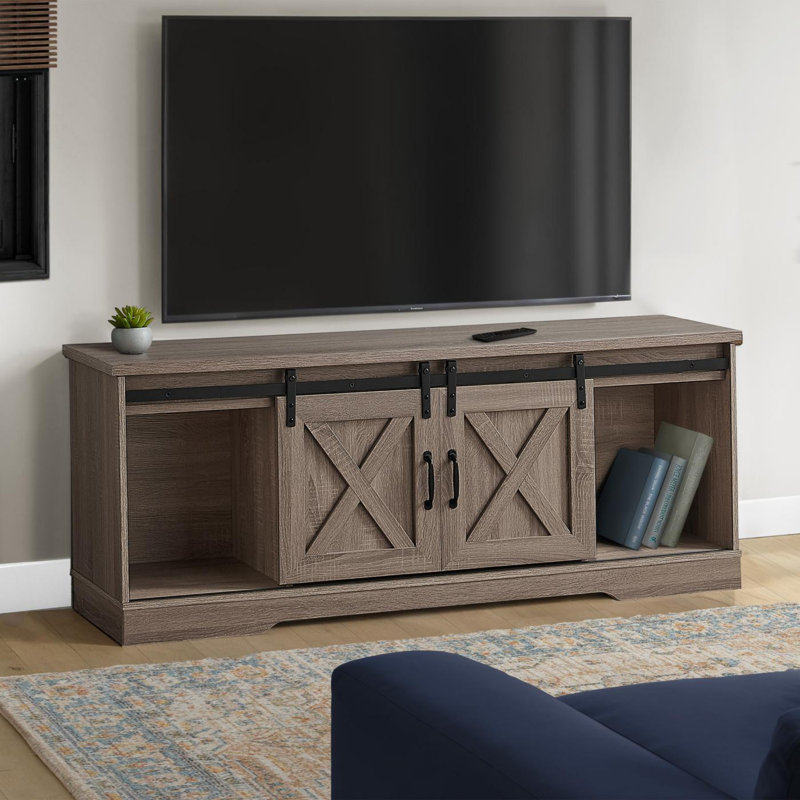 Modern & Contemporary Tv Stand, Taupe
