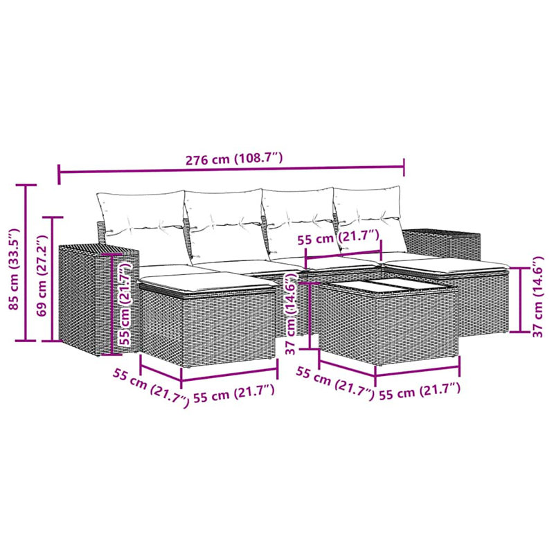 Vidaxl Garden Sofa Set
