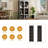 Free Standing 5 Tier Bookcase(Set of 2)-1598355431