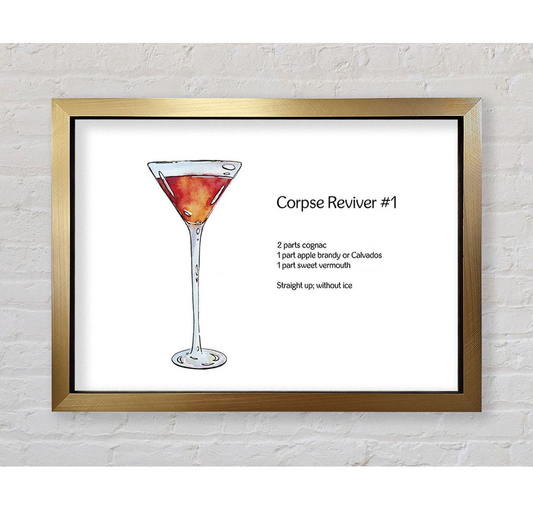 Corpse Reviver Cocktail - Einzelner Bilderrahmen Kunstdrucke