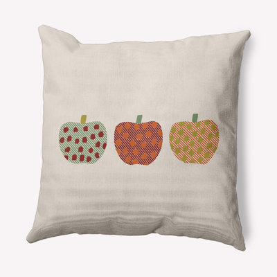  Apples Decorative Throw Pillow Square