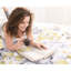 Édredon et drap-housse jaune - literie en microfibre douce-129844922