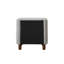 Table de chevet Cleo Grey Boucle (table de chevet uniquement)