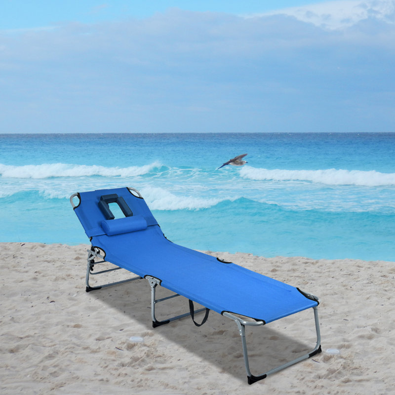 Chaise longue simple inclinable 76,5 po Halsey