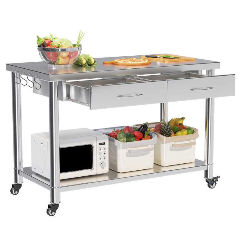 Stainless Steel Work Table With Drawers